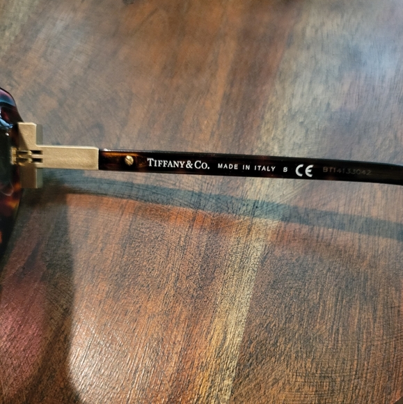 Tiffany & Company TF4170 Logo T Cat Eye Sunglasses in Havanah Brown.  MA#621 - Picture 15 of 17